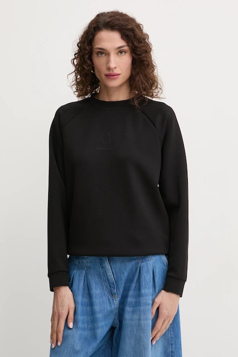 Armani Exchange bluza femei, culoarea negru, cu imprimeu, XW000826 AF13397