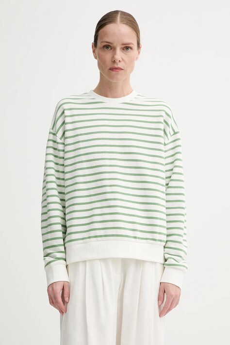 Mikina Marc O'Polo dámská, bílá barva, vzorovaná, 5000005482