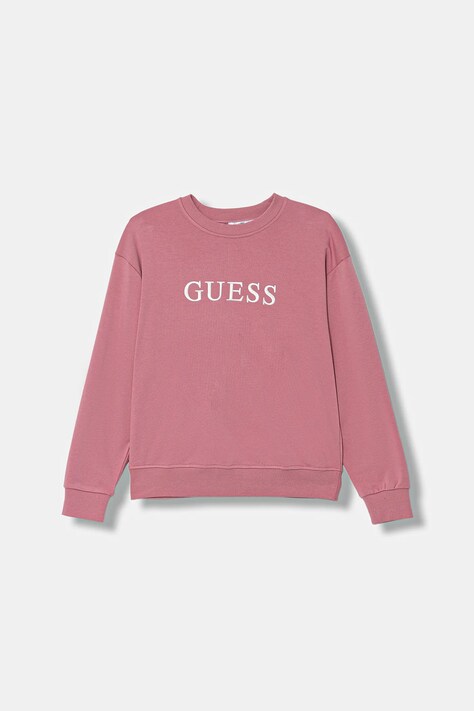 Guess bluză SOFIA culoarea bej, cu imprimeu, O5RQ03 KCO31