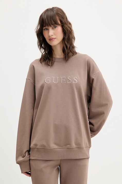 Μπλούζα Guess SOFIA χρώμα: μπεζ, O5RQ03 KCO31