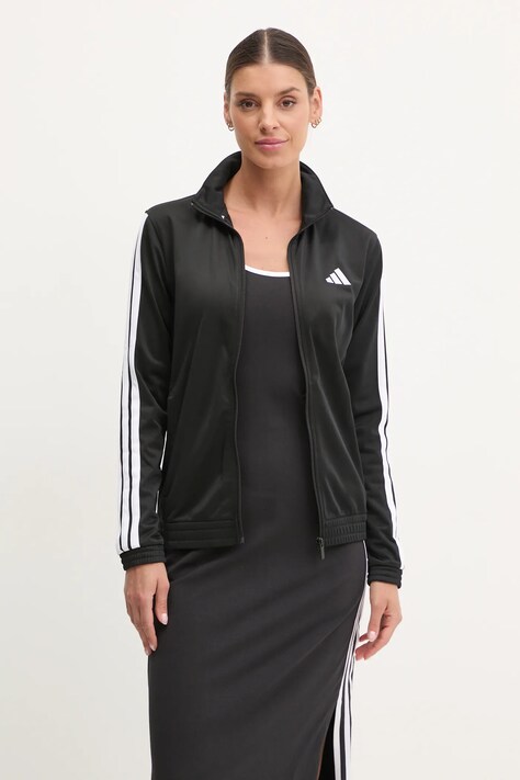 adidas bluza W 3S TT TRIC femei, culoarea negru, cu imprimeu, JC8889