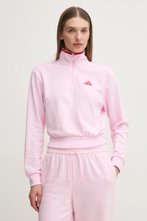 adidas bluza W CB Color Pop femei, culoarea roz, modelator, JG4174