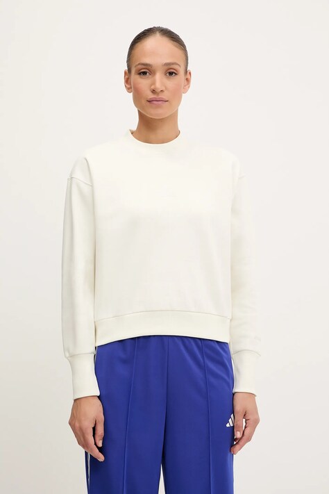 adidas bluză ALL SZN culoarea bej, uni, IY6748