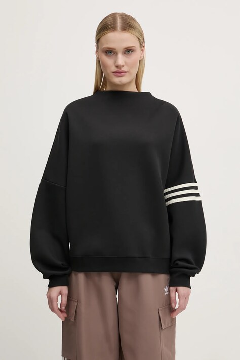 adidas Originals sweatshirt Neuclassics women's black color with an application JI8520
