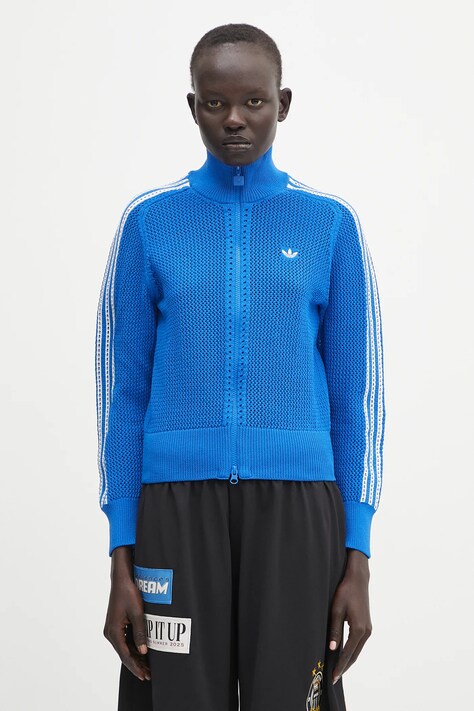 Dukserica adidas Originals Crochet Tracktop za žene, s uzorkom, JN3619