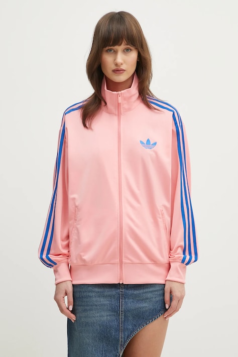 adidas Originals bluza Firebird damska kolor różowy wzorzysta JP2302