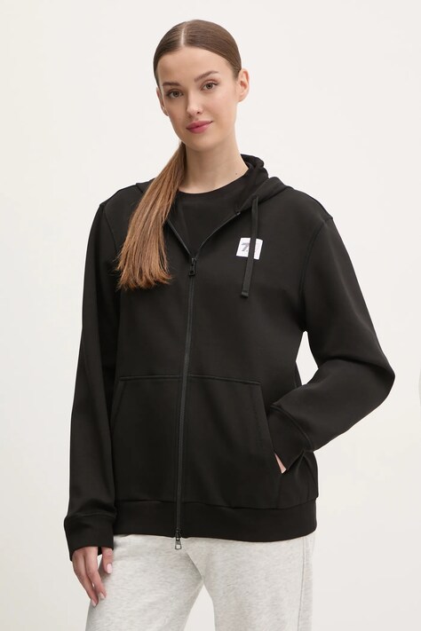 Суичър EA7 Emporio Armani в черно с качулка с принт AF12116.7X000044