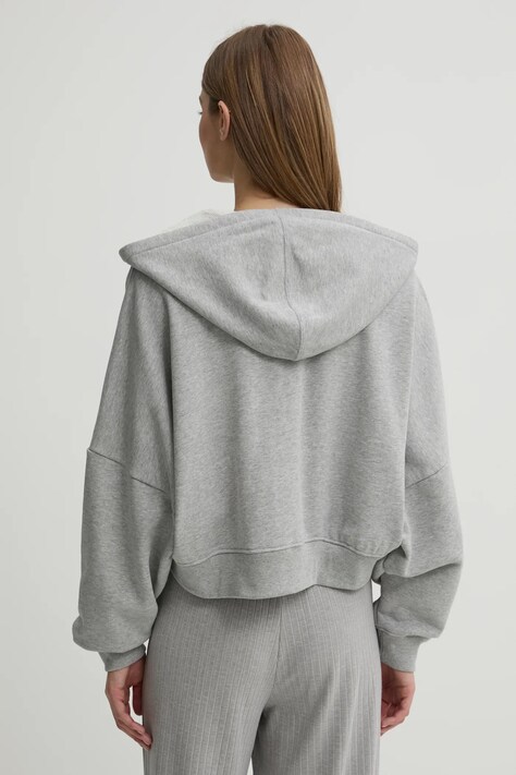 Бавовняна кофта adidas Originals Essential — SS25-BLD0CD, сірий — фото 3