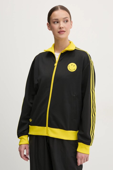 Μπλούζα adidas Originals X Smiley χρώμα: μαύρο, JD2736