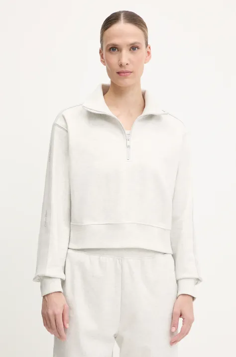 Calvin Klein Performance bluza damska kolor szary melanżowa LVGWS5W312