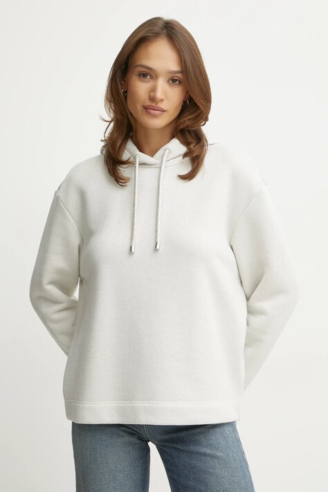 MAX&Co. bluza damska kolor szary z kapturem melanżowa 2516921021200