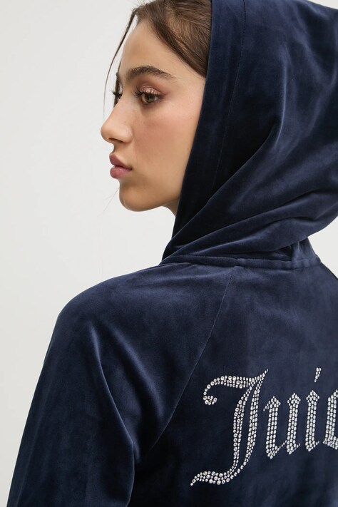 Juicy Couture кофта на застібці з капюшоном жіноча велюрова MADISON HOODIE — фото 4