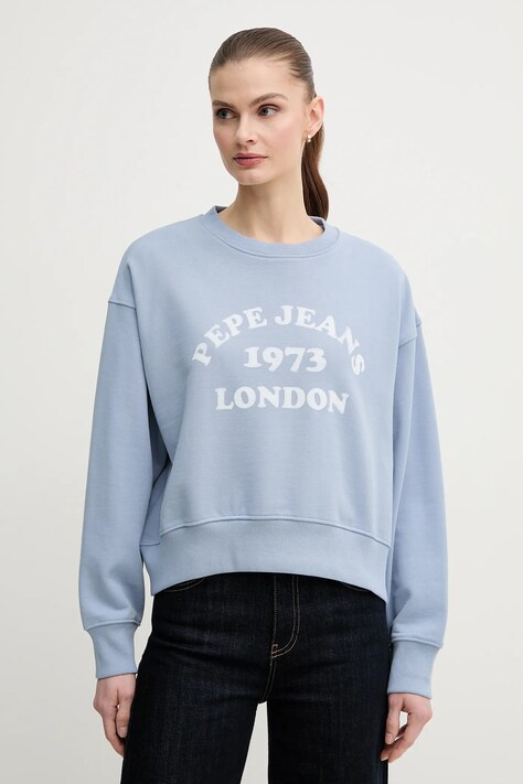 Pepe Jeans bluza VENUS femei, cu imprimeu, PL581487