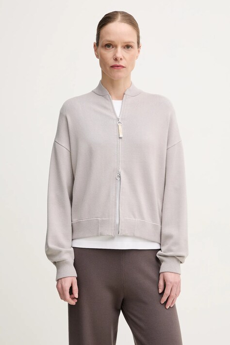 Max Mara Leisure cardigan donna colore grigio 2516311017600