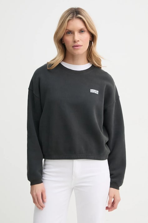 Суичър American Vintage в сиво с принт IZU03AE25