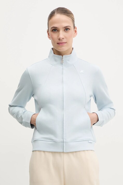 Mikina K-Way dámská, modrá barva, hladká, K81367W