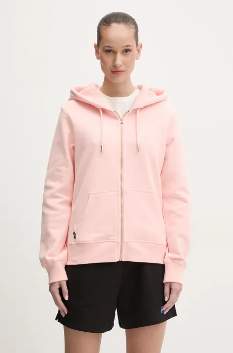 Superdry felpa in cotone donna colore rosa con cappuccio W2012358A-2LY