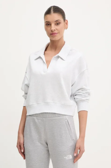 Хлопковая кофта Dkny женская цвет серый однотонная DP5T1243