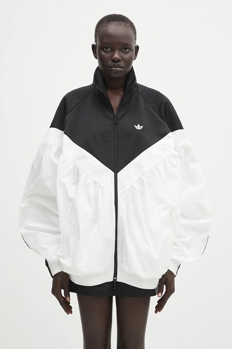 Кофта adidas Originals Tracktop колір білий візерунок JZ6777