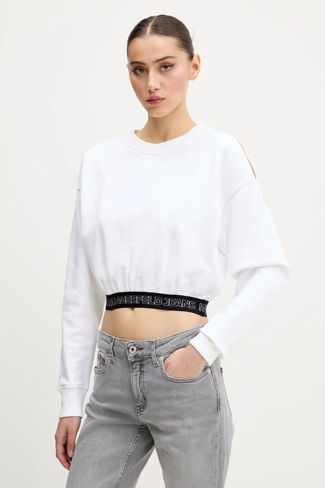 Μπλούζα Karl Lagerfeld Jeans χρώμα: άσπρο, A2W20062