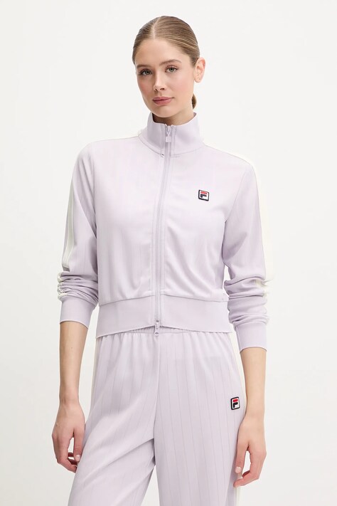 Fila bluză Lorce culoarea violet, uni, FAW1011