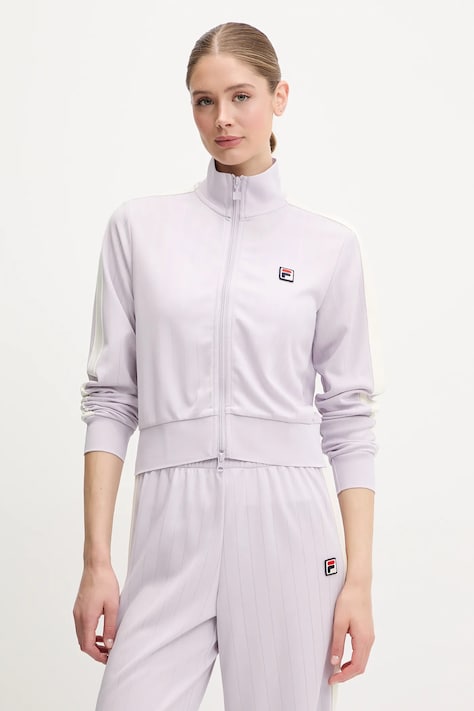 Fila bluză Lorce culoarea violet, uni, FAW1011