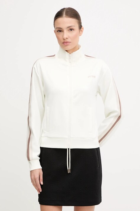 Guess bluza YARROW damska kolor beżowy z aplikacją V5GQ18 KCRU2