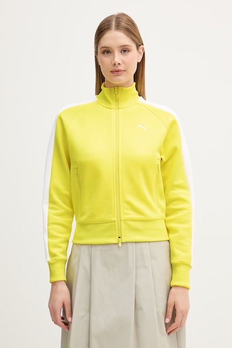 Puma hanorac cu fermoar de damă Always on galben 629796