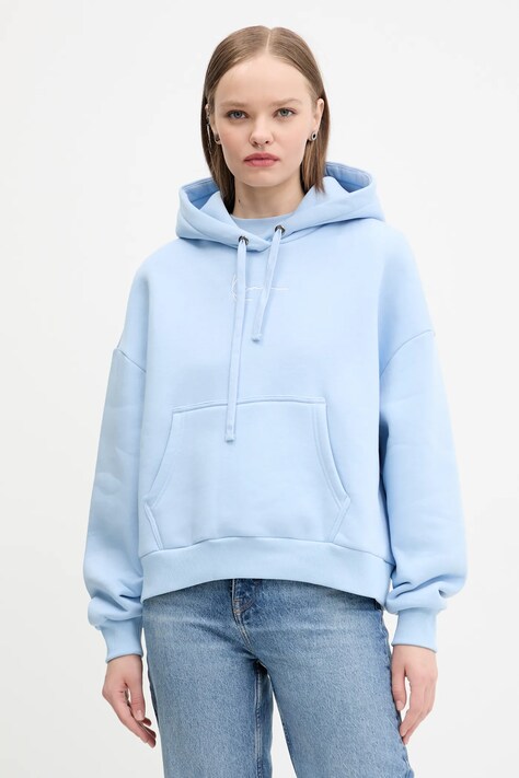 Кофта Karl Kani женская с капюшоном однотонная 61210077