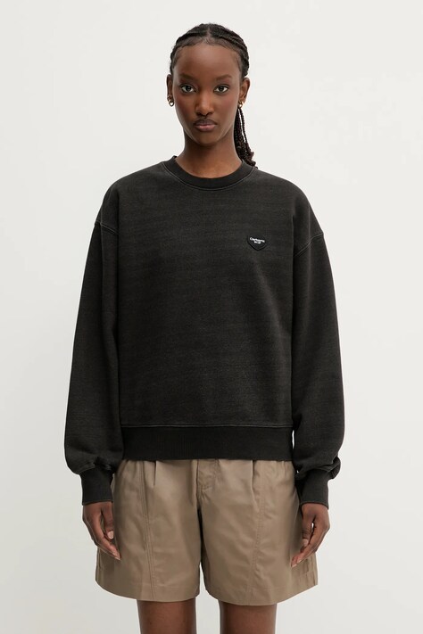 Carhartt WIP hanorac de bumbac Ingo Sweat culoarea negru, uni, I034677
