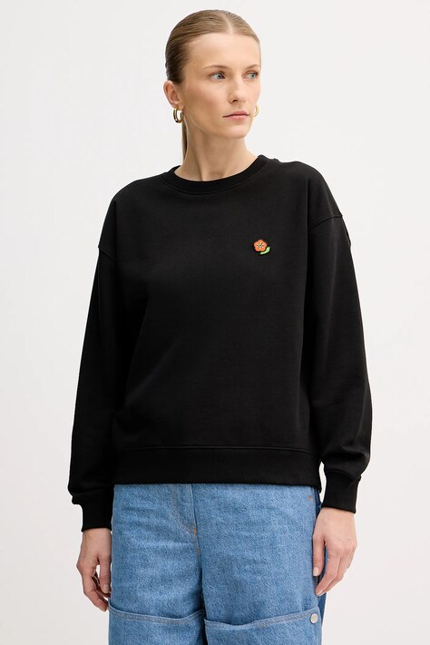 Kenzo felpa in cotone donna colore nero FF52SW1874MF.99J