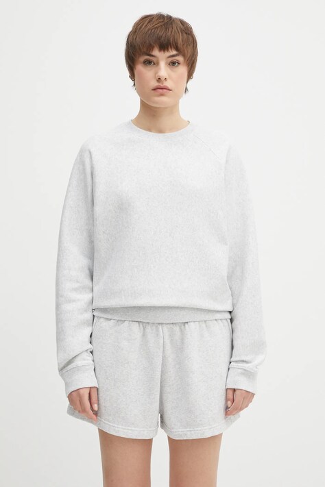 Sporty & Rich bluză Sr Runner Soft Crewneck culoarea gri, melanj, ST082606139GY03