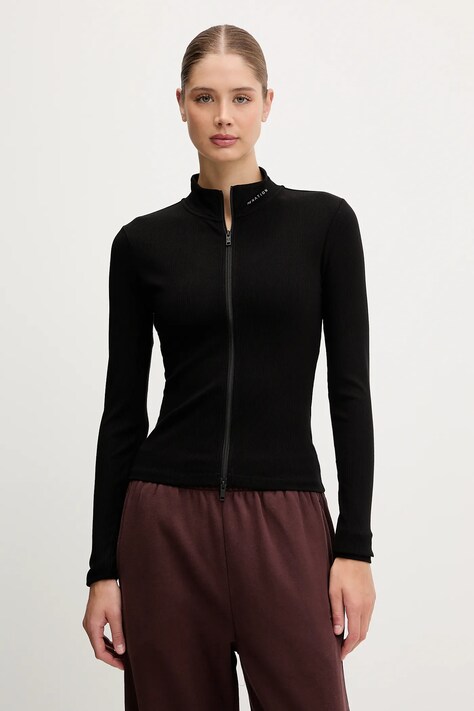 Mikina P.E Nation Social Club dámská, černá barva, hladká, 252J044