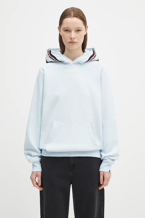 Бавовняна кофта A Bathing Ape Shark з капюшоном з аплікацією 1L30214009