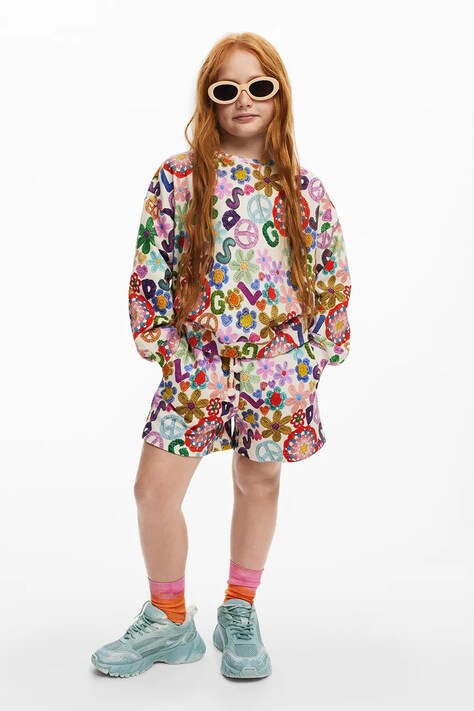 Детски памучен суичър Desigual с десен 25SGSK07