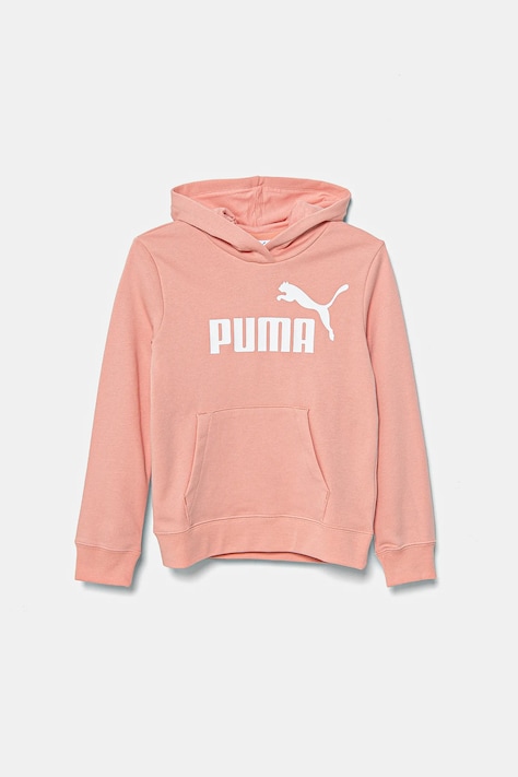 Puma bluză copii ESS No. 1 Logo Hoodie TR culoarea portocaliu, cu glugă, cu imprimeu, 684897