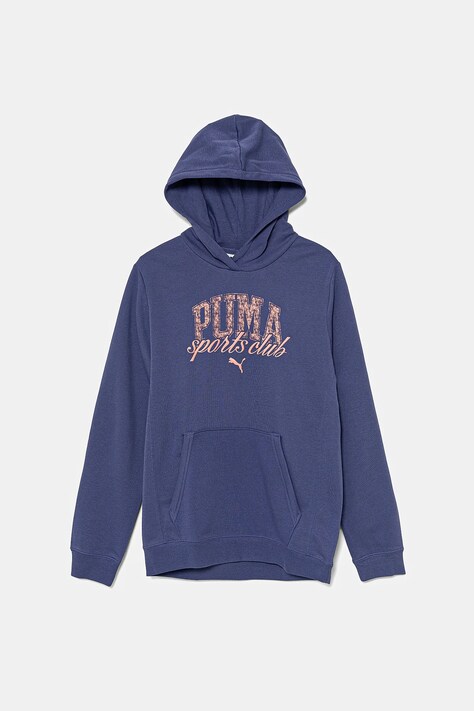 Дитяча кофта Puma CLASS Hoodie TR колір фіолетовий з капюшоном з принтом 685829