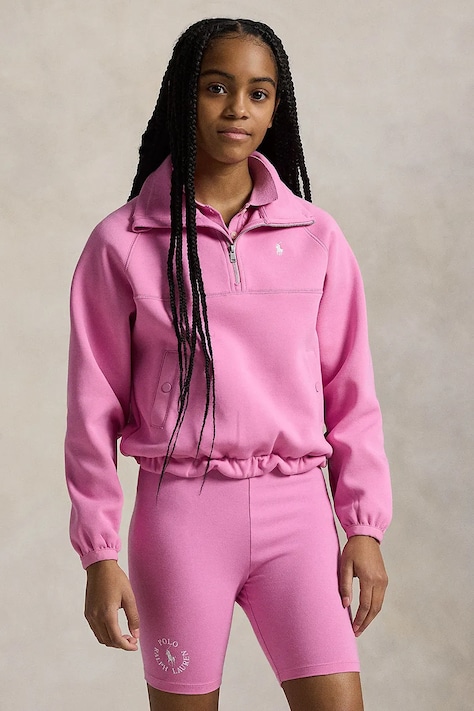 Дитяча кофта Polo Ralph Lauren колір фіолетовий однотонна 313965052001