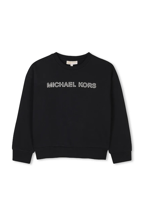 Michael Kors bluza bawełniana dziecięca kolor czarny z aplikacją R30322
