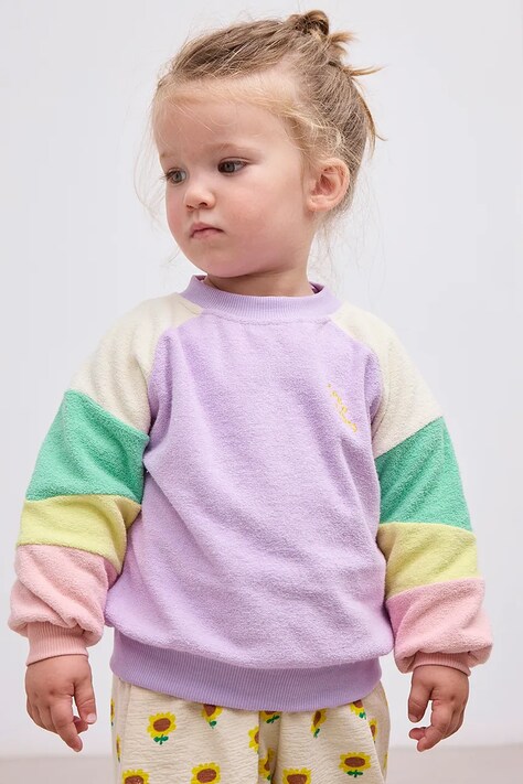 Bobo Choses bluza bebe culoarea violet, 125AB027