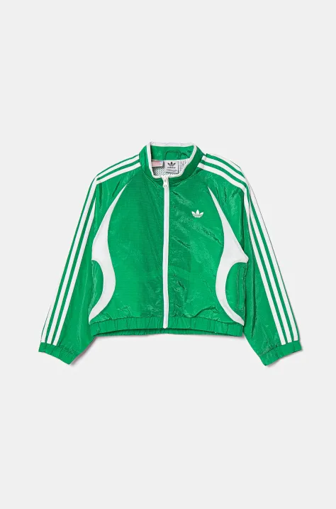 Dječja jakna adidas Originals boja: zelena, JC9110