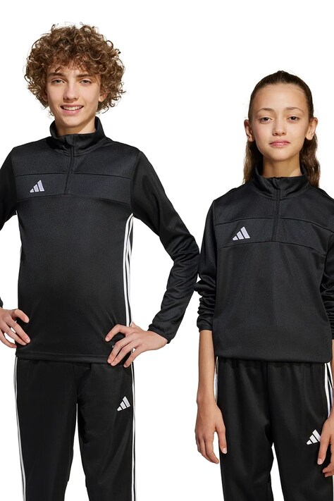 Дитяча кофта adidas Performance колір чорний з аплікацією JD0565