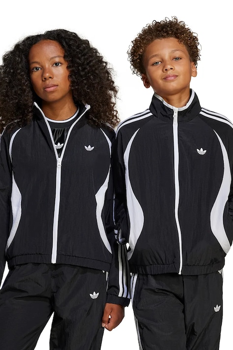 Dětská bunda adidas Originals černá barva, JC9112