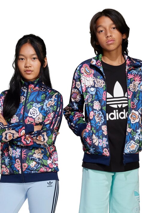 Дитяча кофта adidas Originals колір синій візерунок JD0511