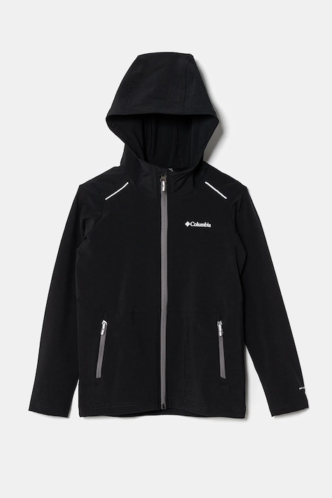 Columbia bluza dziecięca Columbia Hike kolor czarny z kapturem gładka 2140421