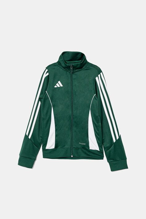 Дитяча кофта adidas Performance колір зелений з аплікацією IR7503