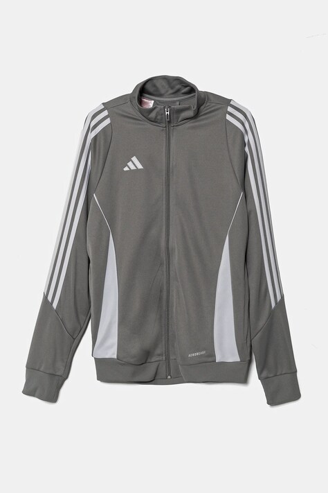 Дитяча кофта adidas Performance колір сірий з аплікацією IR9508