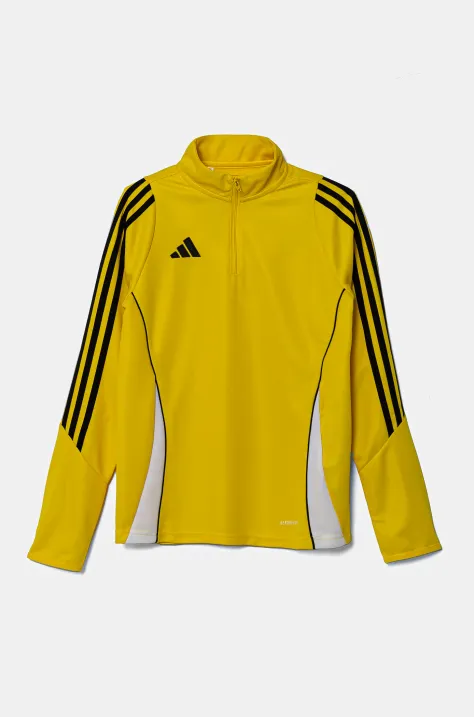 Otroški pulover adidas Performance rumena barva, IR9365