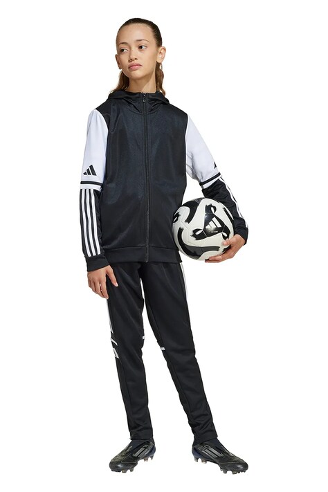 Detská mikina adidas Performance čierna farba, vzorovaná, JE2756