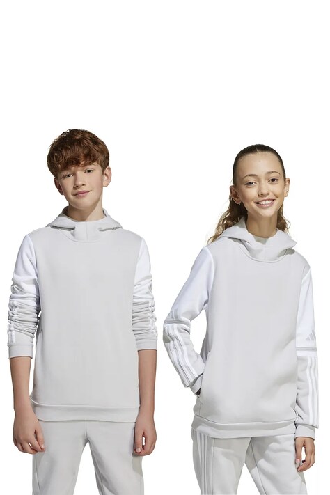Дитяча кофта adidas Performance колір сірий з капюшоном візерунок JD4808